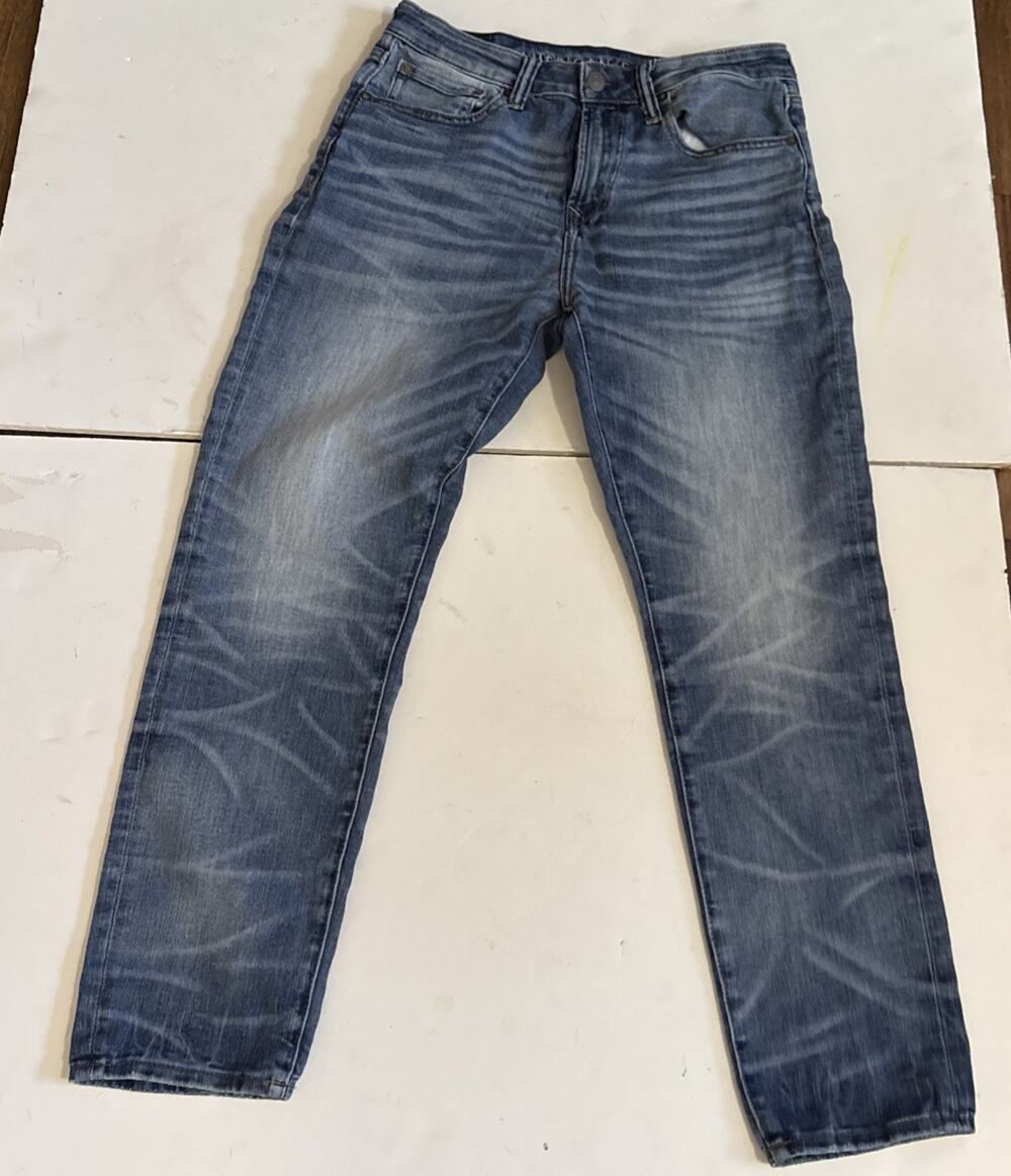 American Eagle Outfitters Men's Straight Dark Jeans, Size 33x30